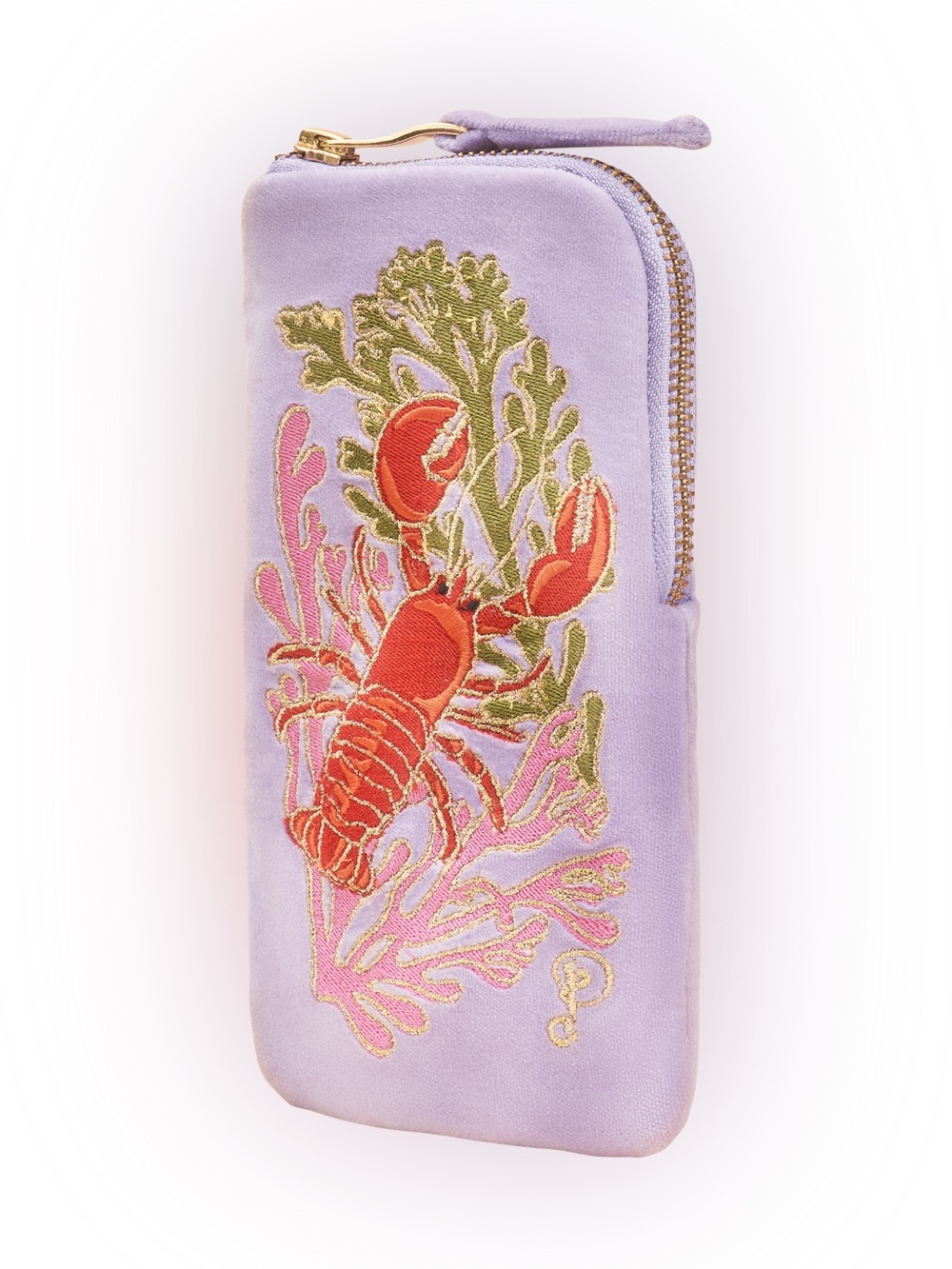 Powder UK Lobster Buddies Sunglasses Pouch in lavender - NWT